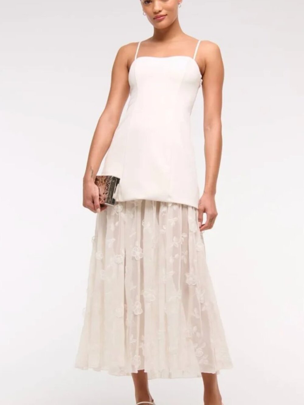 NWT Abercrombie White Dress XS Petite - Picture 4 of 4